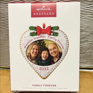 Hallmark Keepsake Family Forever Heart Ornament - Red and White